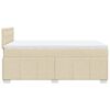 vidaXL Boxspring posteľ s matracom kr&eacute;mov&aacute; 120x190 cm l&aacute;tka