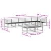 vidaXL Z&aacute;hradn&aacute; s&uacute;prava gaučov 8 pcs Pr&iacute;rodn&aacute; Pevn&eacute; ak&aacute;ciov&eacute; drevo