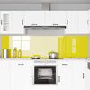 vidaXL Kuchynský backsplash 2 pcs Žltá 120 x 60 cm tvrdené sklo