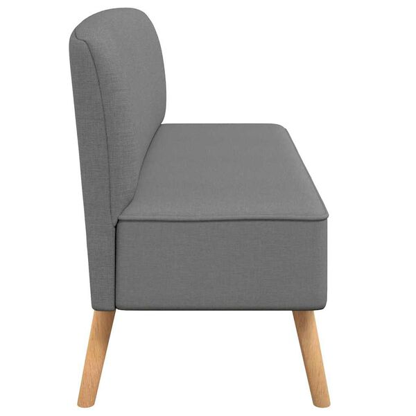 vidaXL Textilná pohovka, 117x55,5x77 cm, bledosivá