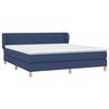 vidaXL Posteľn&yacute; r&aacute;m boxspring s matracom modr&yacute; 160x200 cm l&aacute;tka