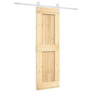 vidaXL Posuvn&eacute; dvere 70 x 210 cm Mas&iacute;vne borovicov&eacute; drevo (neupraven&eacute;)