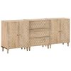 vidaXL Bočn&eacute; skrinky 3 ks 60x33x75 cm mas&iacute;vne mangovn&iacute;kov&eacute; drevo