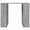 vidaXL Stôl s poličkou Sivý Sonoma 90 x 50 x 75 cm Kompozitné drevo