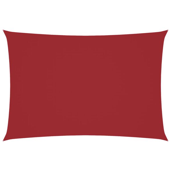 vidaXL Tieniaca plachta oxfordská látka obdĺžniková 2,5x4,5 m červená