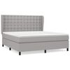 vidaXL Boxspring posteľ s matracom svetlosiv&aacute; 100x200 cm l&aacute;tka