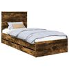 vidaXL R&aacute;m postele Dymov&aacute; dub 90 x 200 cm Inžinierske drevo