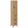 vidaXL Highboard Remeseln&yacute; dub 34,5 x 34 x 180 cm Kompozitn&eacute; drevo