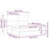 vidaXL Postel s &uacute;ložn&yacute;m prostorem a matrac&iacute; Kr&eacute;mov&aacute; 160 x 200 cm