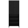 vidaXL Highboard Čierny dub 69,5 x 34 x 180 cm Kompozitné drevo