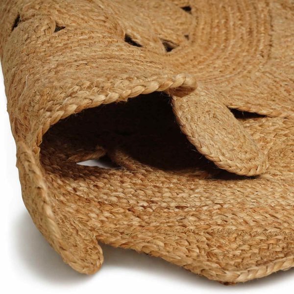 vidaXL Koberec Hned&aacute; &Oslash; 240 cm Juta