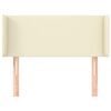 vidaXL Čelo postele so z&aacute;hybmi kr&eacute;mov&yacute; 93x16x78/88 cm umel&aacute; koža