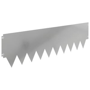 vidaXL Obrubn&iacute;k tr&aacute;vnika 20 ks 103 x 30 cm Oceľ Strieborn&aacute;