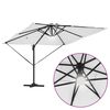 vidaXL Roma Parasol Béžová 286 x 285 x 270 cm Hliník a polyester