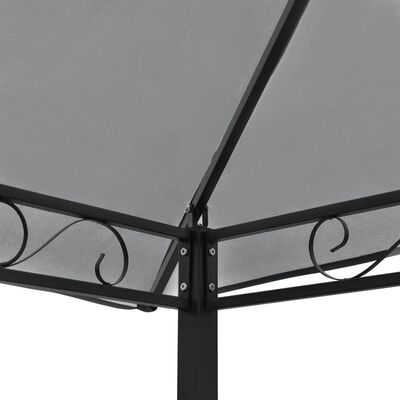 vidaXL Záhradný altánok so stolom a lavicami antracitový 2,5x1,5x2,4 m