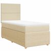 vidaXL Boxspring posteľ s matracom kr&eacute;mov&aacute; 100x200 cm l&aacute;tka