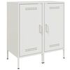 vidaXL Komody 2 ks biele 36x39x79 cm oceľ