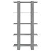 vidaXL Knižnica/deliaca stena sivá sonoma 80x30x160cm kompozitné drevo