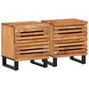 vidaXL Nočn&eacute; stol&iacute;ky 2 ks 40x34x46 cm ak&aacute;ciov&yacute; mas&iacute;v