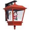 vidaXL Vianočn&aacute; n&aacute;stenn&aacute; lampa s LED svetlami a Santom červen&eacute; 40x27x45 cm
