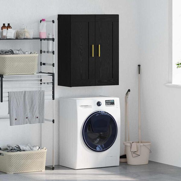 vidaXL N&aacute;stenn&aacute; skrinka Čierny dub 69,5 x 34 x 90 cm Kompozitn&eacute; drevo