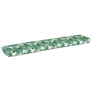 vidaXL Vank&uacute;&scaron; na palety Vzor listov 200 x 40 x 8 cm Oxfordsk&aacute; tkanina