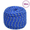 vidaXL Lodn&eacute; lano červen&eacute; 6 mm 50 m polypropyl&eacute;n