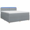 vidaXL Posteľ boxspring s matracom Svetlosiv&aacute; 140 x 200 cm L&aacute;tka