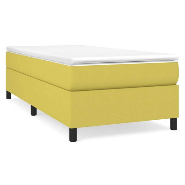 vidaXL Boxspring posteľ s matracom zelen&aacute; 100x200 cm l&aacute;tka
