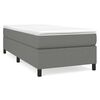 vidaXL Posteľn&yacute; r&aacute;m s boxspringom tmavosiv&aacute; 90x190 cm l&aacute;tka