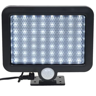 vidaXL Solárna lampa s pohybovým senzorom, LED svetlo, biele