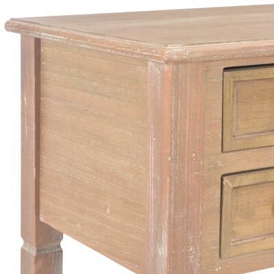 vidaXL Písací stôl, hnedý 109,5x45x77,5 cm, drevo