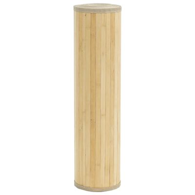 vidaXL Koberec obdĺžnikový bledý prírodný 80x100 cm bambus