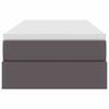 vidaXL Postel s &uacute;ložn&yacute;m prostorem a matrac&iacute; Siv&aacute; 90 x 190 cm