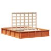 vidaXL Rám postele Včelí hnedý 150 x 200 cm Masívne borovicové drevo