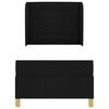 vidaXL Boxspring posteľ s matracom tmavo&scaron;ed&aacute; 90x190 cm Čierna l&aacute;tka