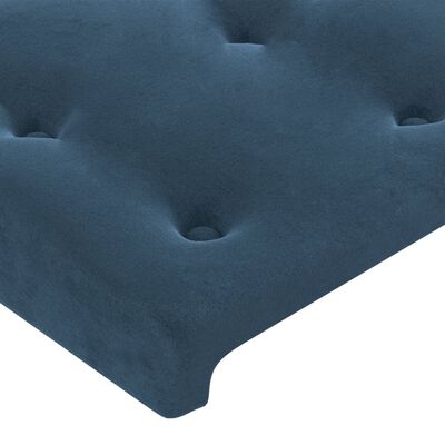 vidaXL Čelá postele 2 ks modré 72x5x78/88 cm zamat