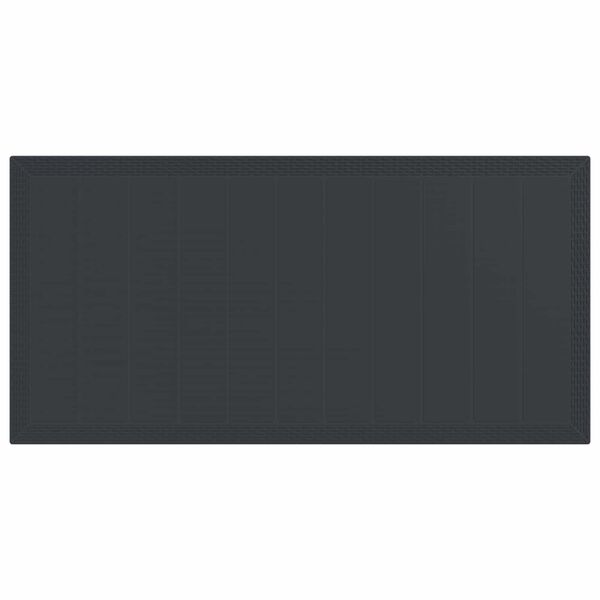 vidaXL Z&aacute;hradn&yacute; jed&aacute;lensk&yacute; set 9 pcs Antracit Polypropyl&eacute;n