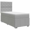 vidaXL Posteľ boxspring s matracom Svetlosiv&aacute; 100 x 200 cm L&aacute;tka