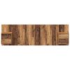 vidaXL Čelňa s kabinetom Nástenný 3 pcs Staré drevo Kompozitné drevo