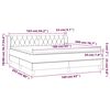 vidaXL Posteľn&yacute; r&aacute;m boxspring s matracom modr&yacute; 160x200 cm l&aacute;tka