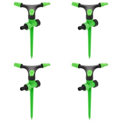 vidaXL Rotačné rozprašovače 4 ks zelené a čierne 16x13,5x25,5cm ABS&PP