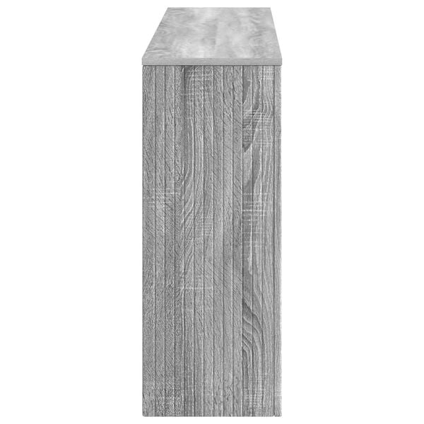 vidaXL Konzolov&yacute; st&ocirc;l Siv&aacute; Sonoma 155 x 29 x 74 cm Kon&scaron;truovan&eacute; drevo