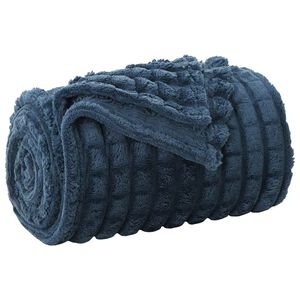 vidaXL Deka N&aacute;morn&iacute;cka modr&aacute; 200 x 150 cm 0.75 kg Fl&iacute;s