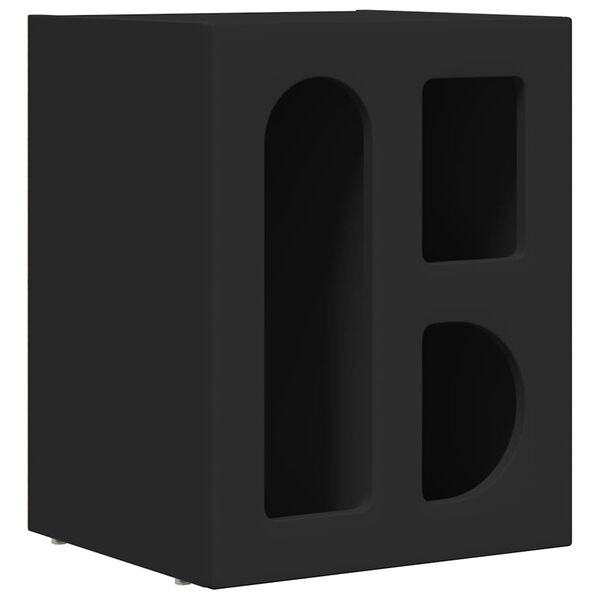 vidaXL Nočn&yacute; stol&iacute;k Čierna 40 x 35 x 50 cm Kompozitn&eacute; drevo