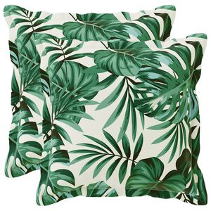 vidaXL Poťah na podložku 2 ks HOUTEN Vzor s listami 30 x 30 cm