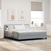 vidaXL Posteľ boxspring s matracom Svetlosiv&aacute; 180 x 200 cm l&aacute;tka