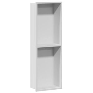 vidaXL Sprchov&yacute; v&yacute;klenok Biela 60 x 20 x 9,5 cm Nehrdzavej&uacute;ca oceľ