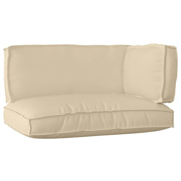 vidaXL Sada vank&uacute;&scaron;ov na palete 3 pcs B&eacute;žov&aacute; Oxfordsk&aacute; l&aacute;tka