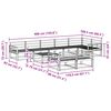 vidaXL Z&aacute;hradn&aacute; s&uacute;prava gaučov 9 pcs Pr&iacute;rodn&aacute; Pevn&eacute; ak&aacute;ciov&eacute; drevo